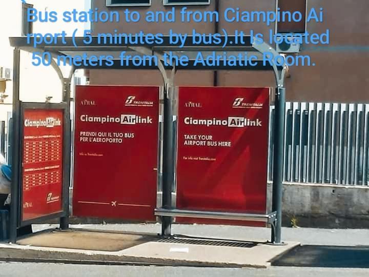 Adriatic Room 50 M Dalla Stazione Ferroviaria Di Ciampino E Dalla Navetta Aeroportuale Exterior foto